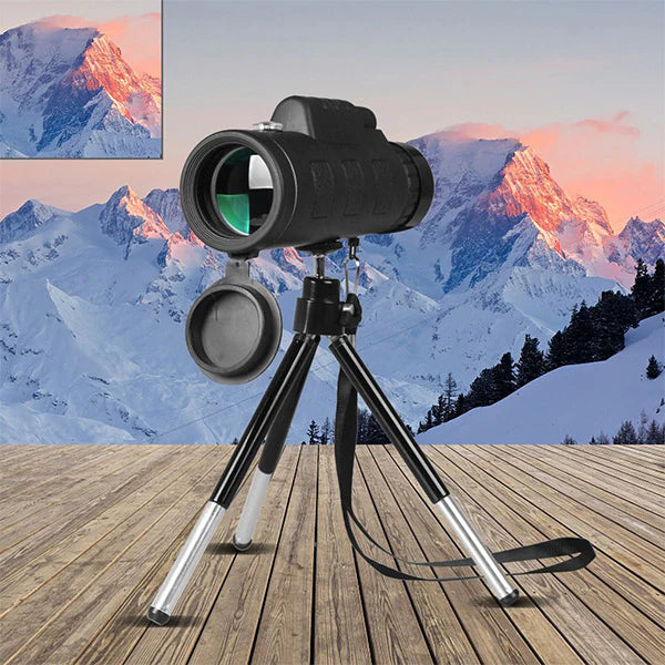 Optimuxpro® Telescopio monocular con zoom de 100x